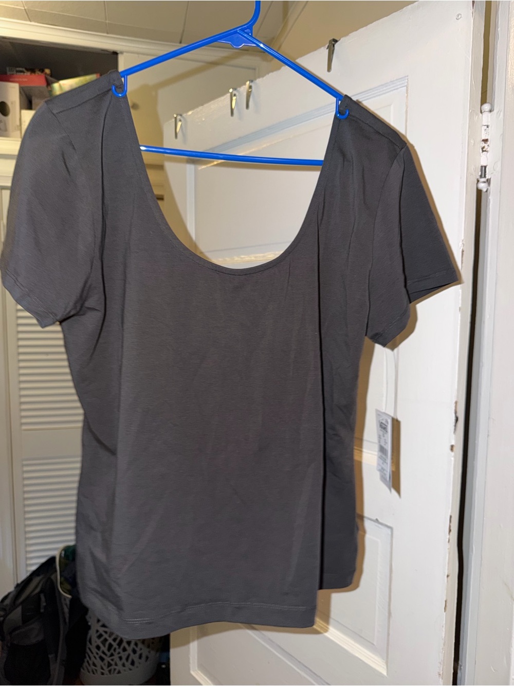 NWT Vans Double Scoop Neck Black T-Shirt